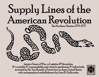 Supply Lines of the American Revolution (new from Hollandspiele)