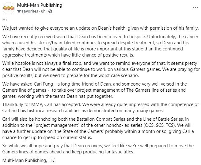 Dean Essig health update